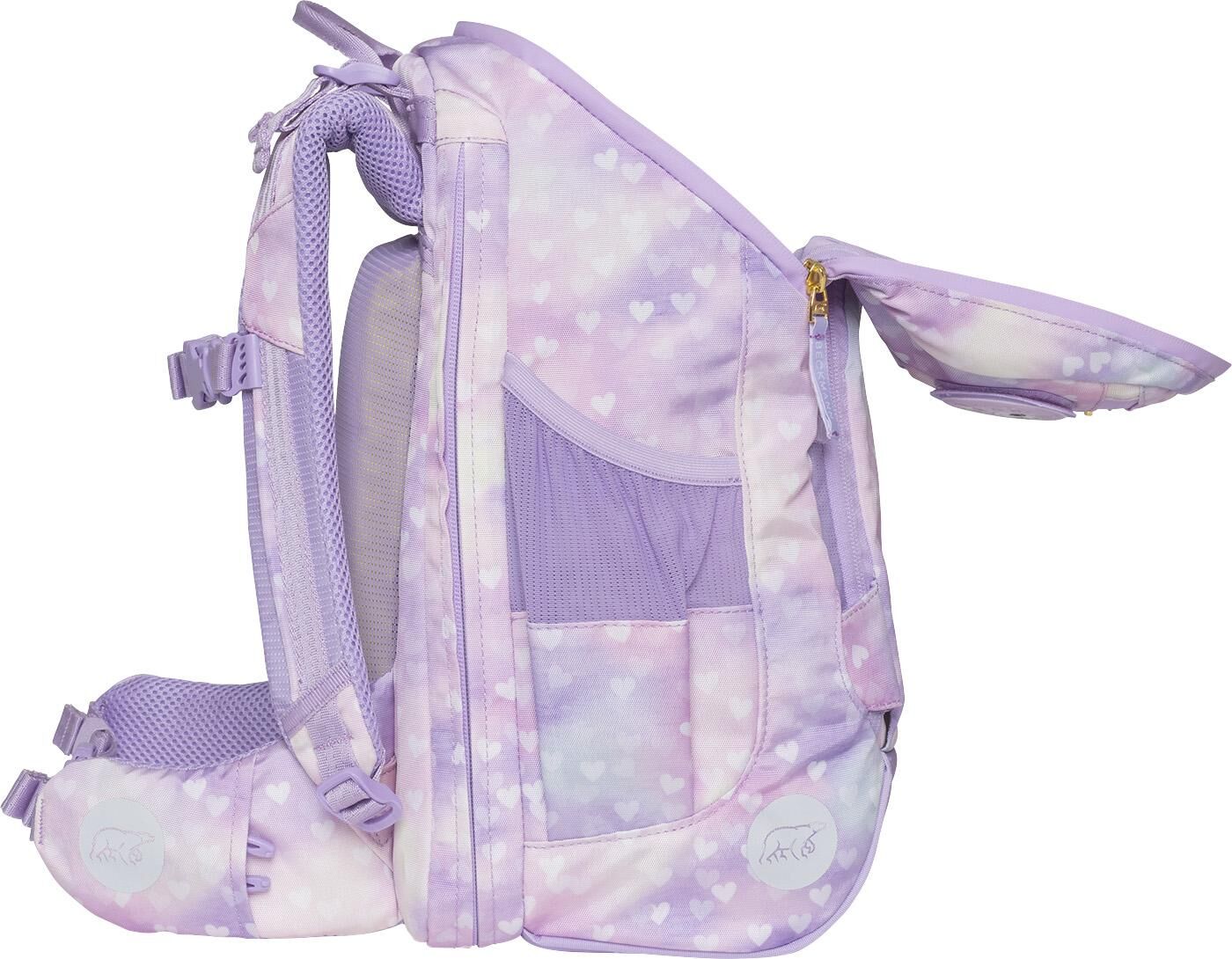 Beckmann Schulranzenset Active Air FLX - 6-Tlg. Set Unicorn Princess Purple