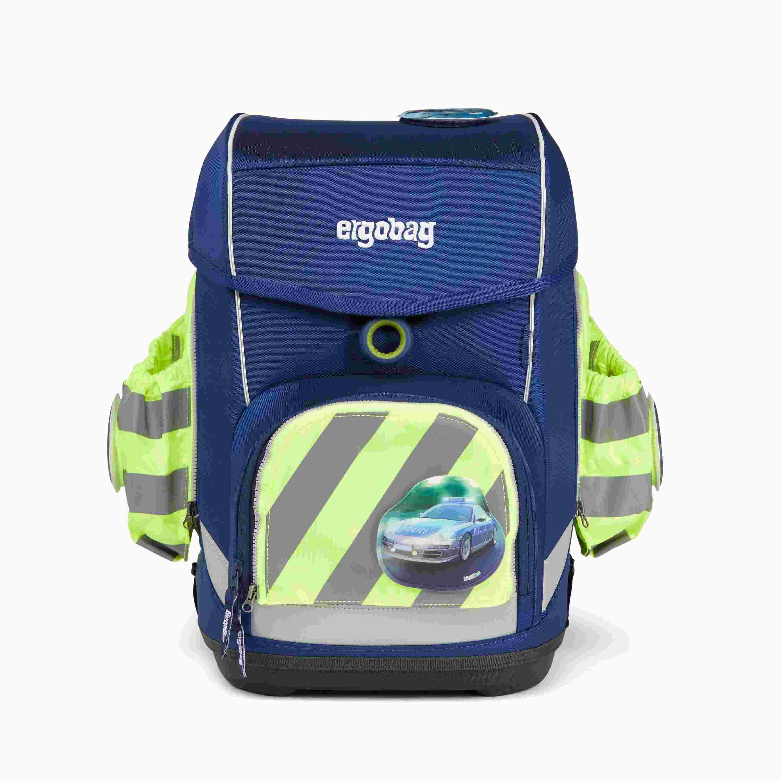 ergobag Fluo Seitentaschen Zip-Set mit Reflektorstreifen Gelb