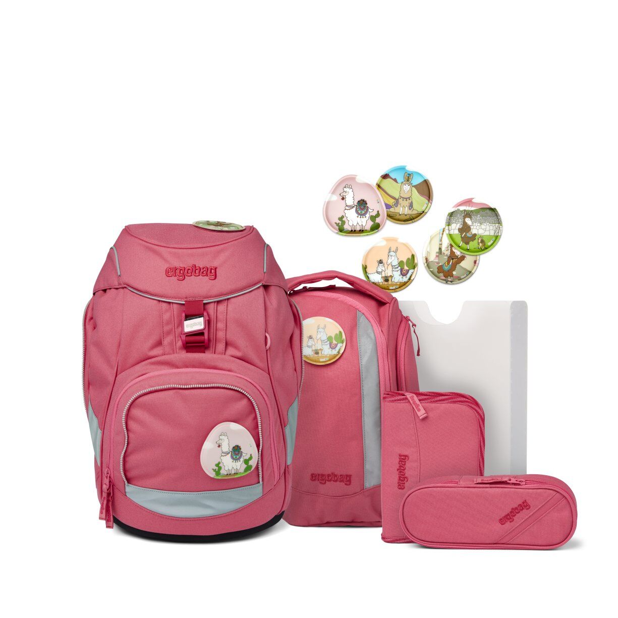 ergobag pack Schulrucksack-Set lamas in Bärjamas ECO HERO