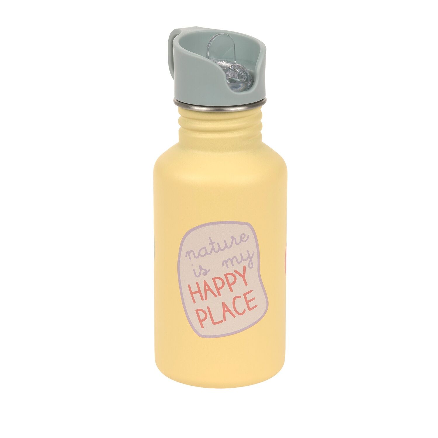 Lässig Trinkflasche Kinder - Edelstahl, Happy Trails Flower