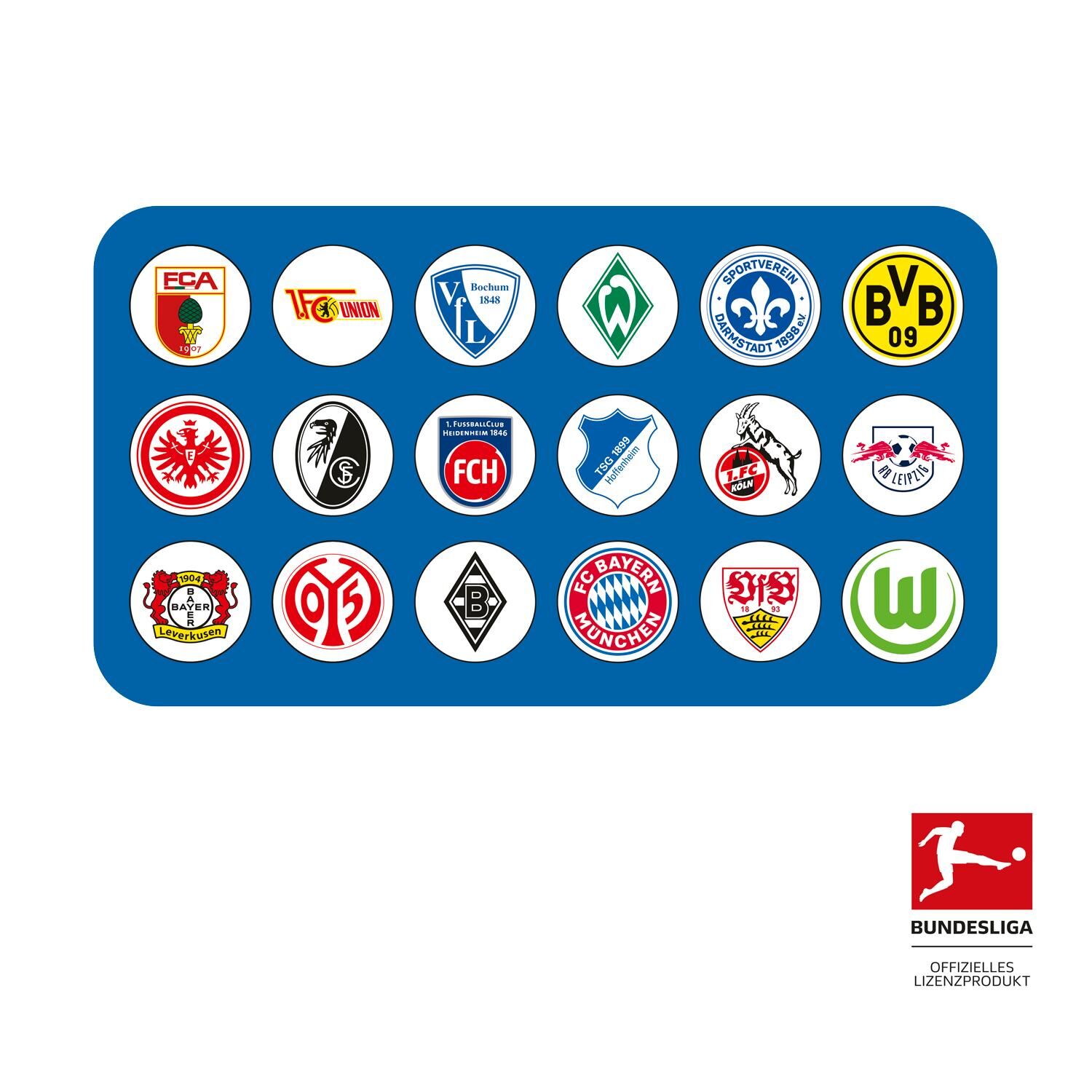 Scout Clublogos 2024/2025 18 teilig Bundesliga