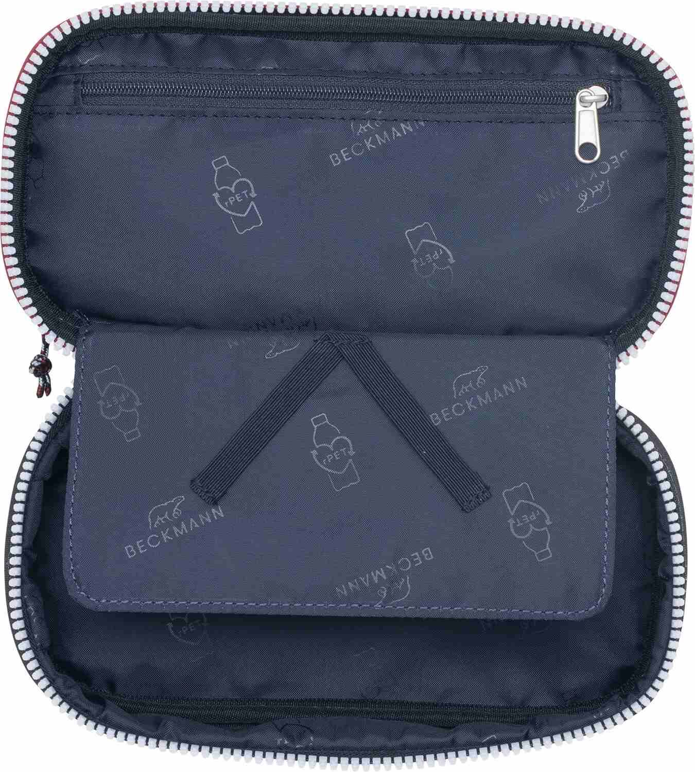 Beckmann Sport Junior Ovales Schlamperetui Navy White