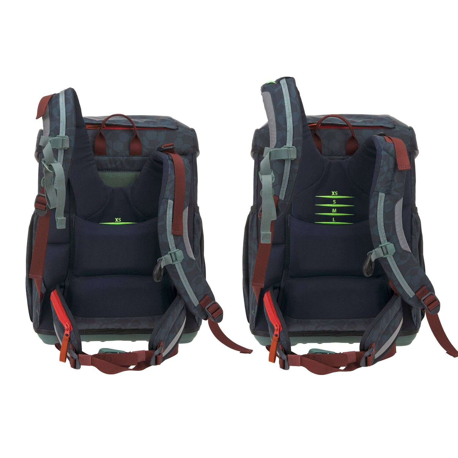 Lässig Schulranzen-Set Light, Unique Football deep blue