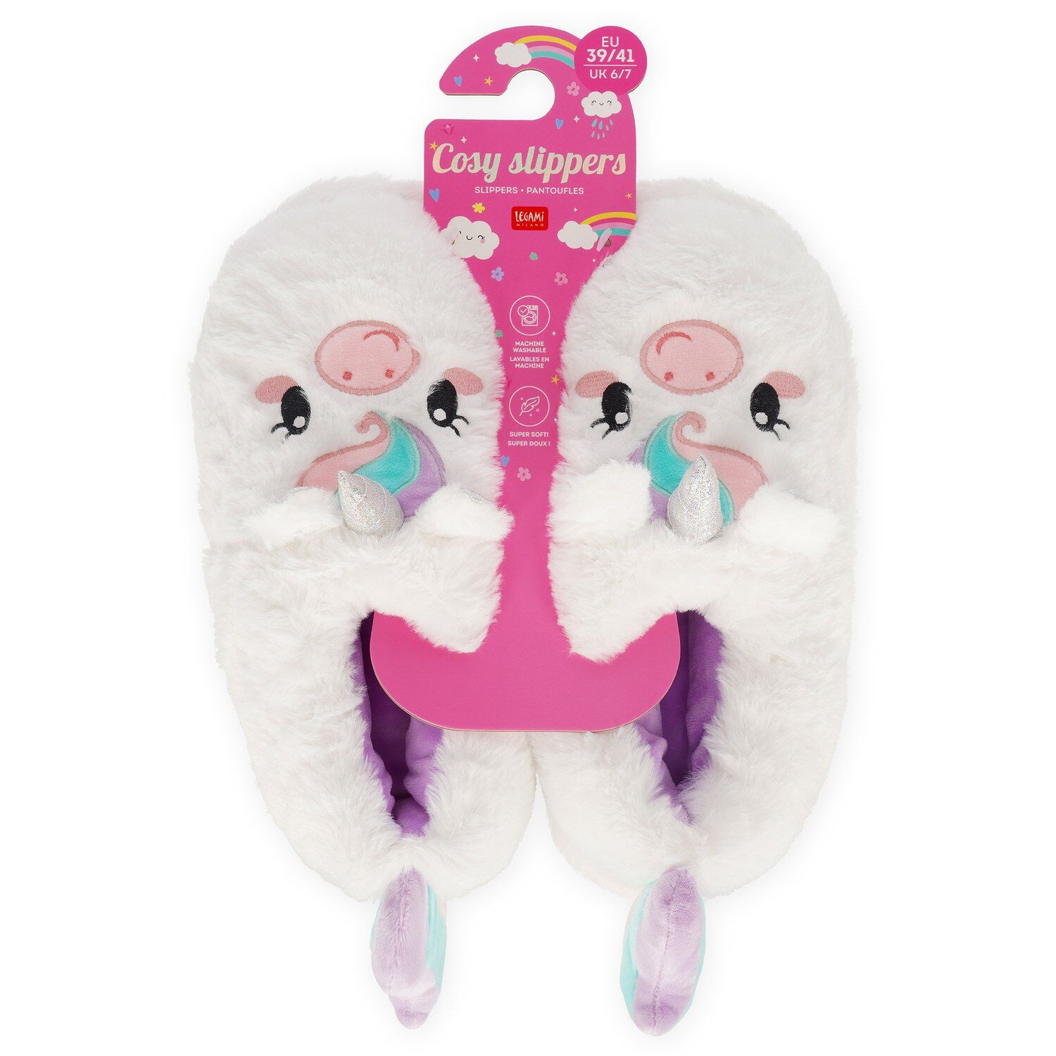 Legami COSY SLIPPERS - UNICORN Größe 39-41