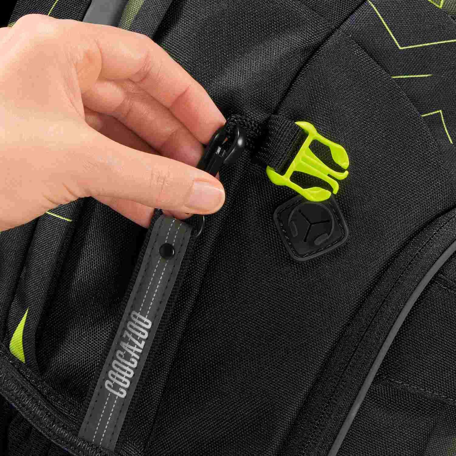coocazoo Schulrucksack JOKER, Lime Flash coocazoo Schulrucksack JOKER, Lime Flash