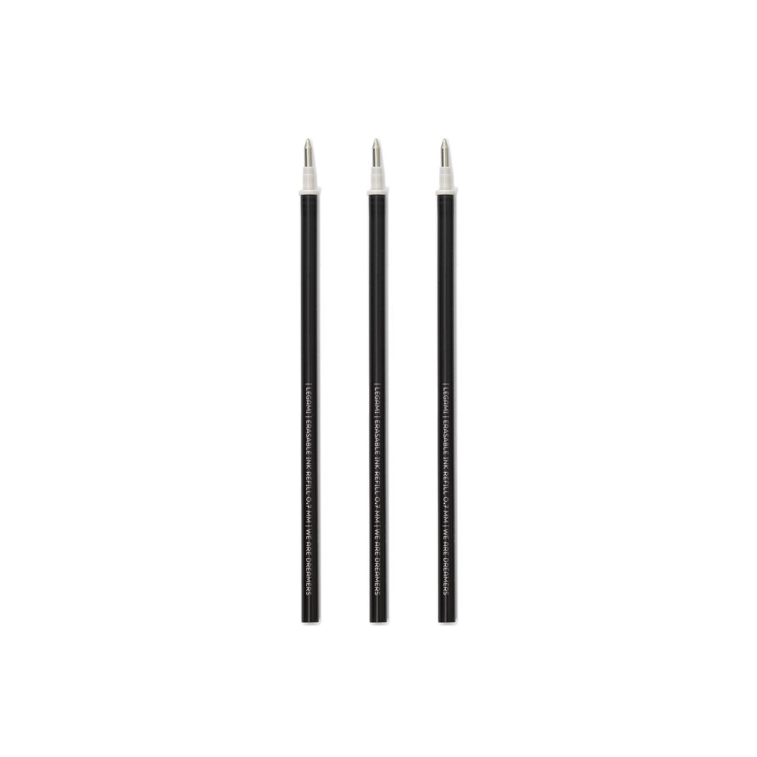 Legami Ersatzmine 3x für löschbaren Gelstift - BLACK