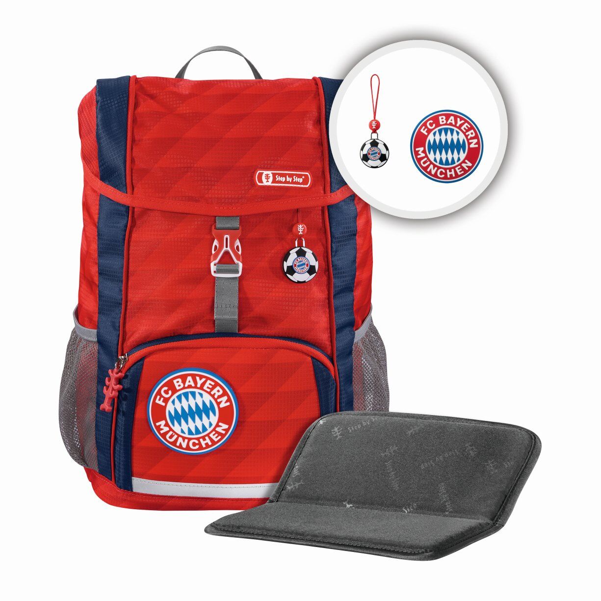 Step by Step KID FC Bayern Rucksack-Set "Mia san Mia", 3-teilig