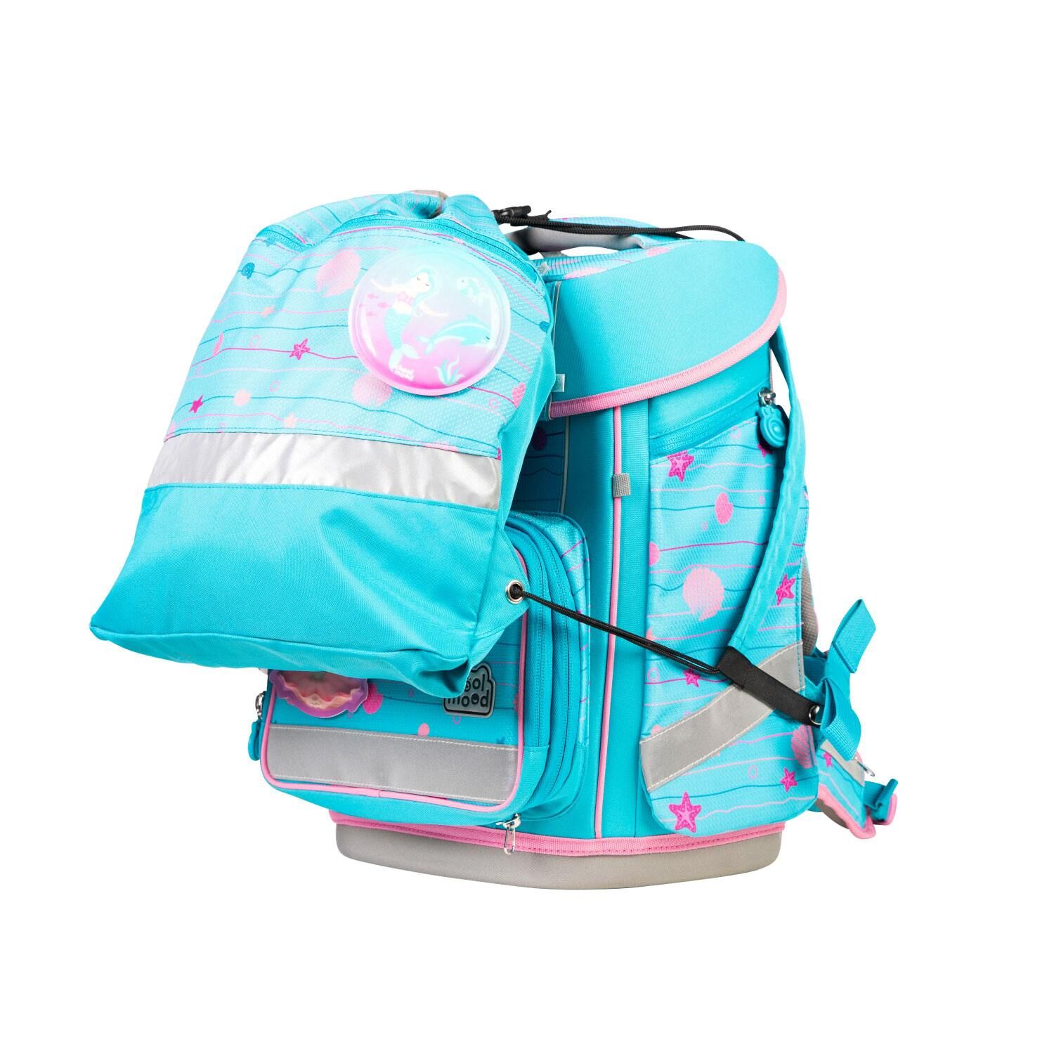 School Mood Champion Maxx Pro Lilly (Meerjungfrau), 7-tlg. Schulranzenset