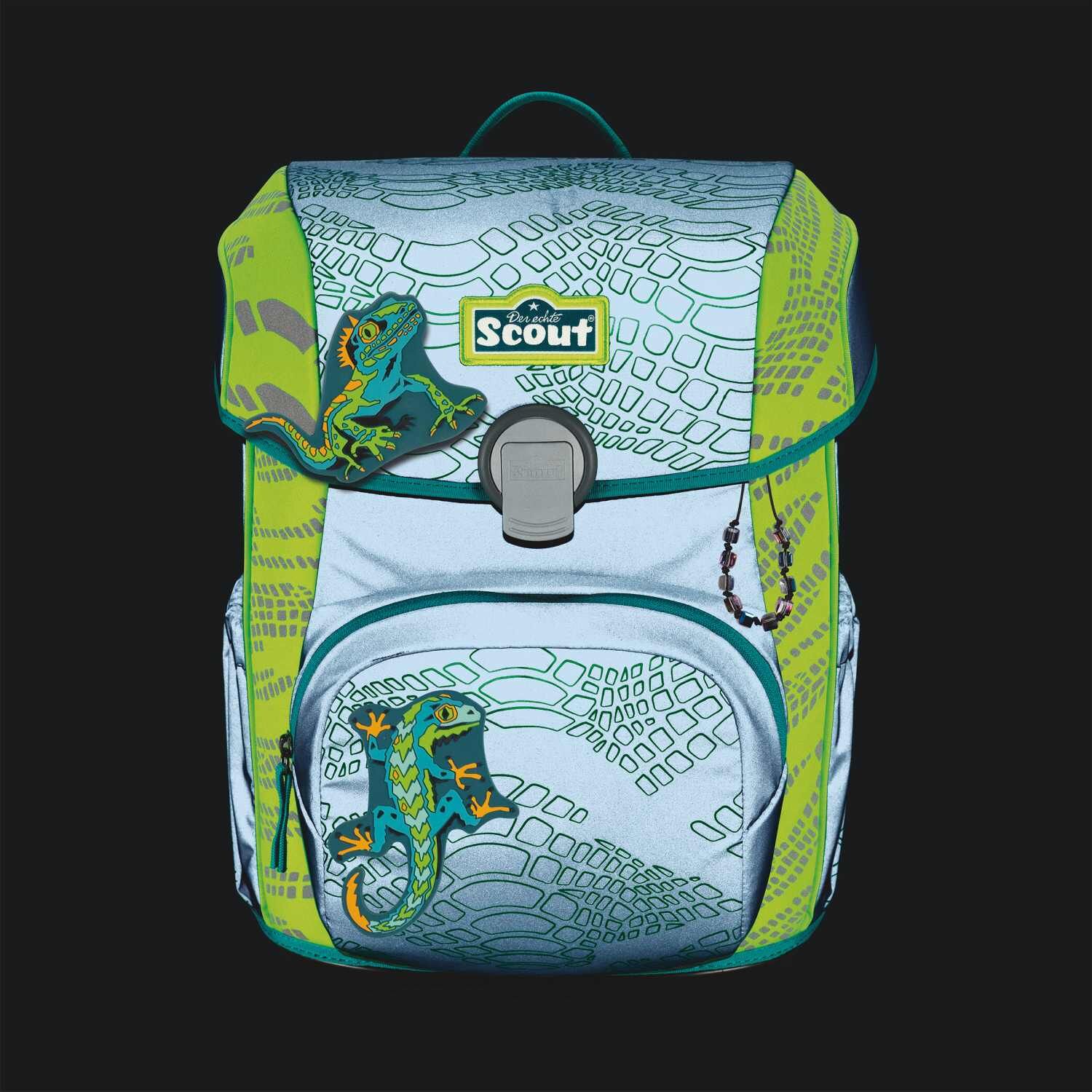 Scout Neo Schulranzen-Set 4 teilig Exklusiv Superflash Extreme Lizard