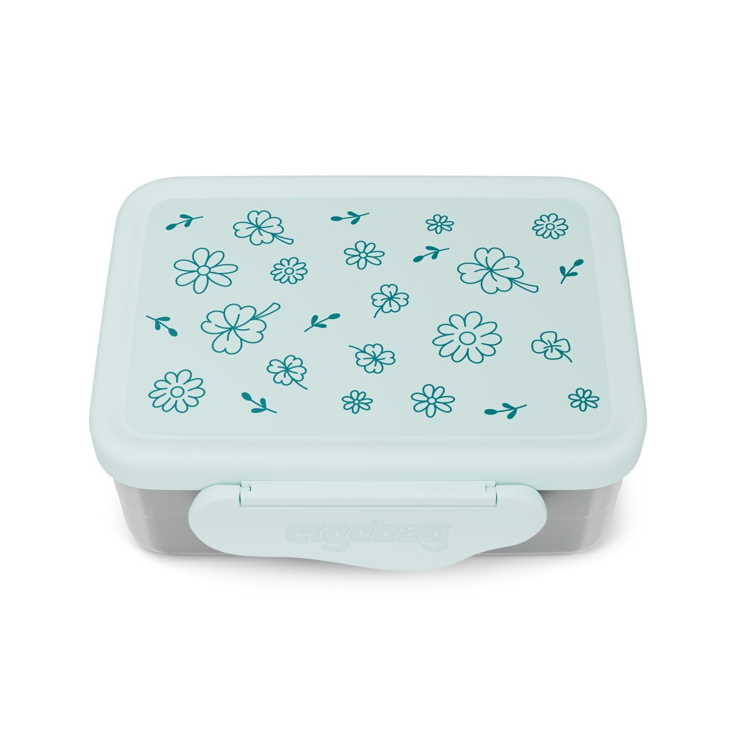 ergobag Edelstahl Brotdose Blümchen