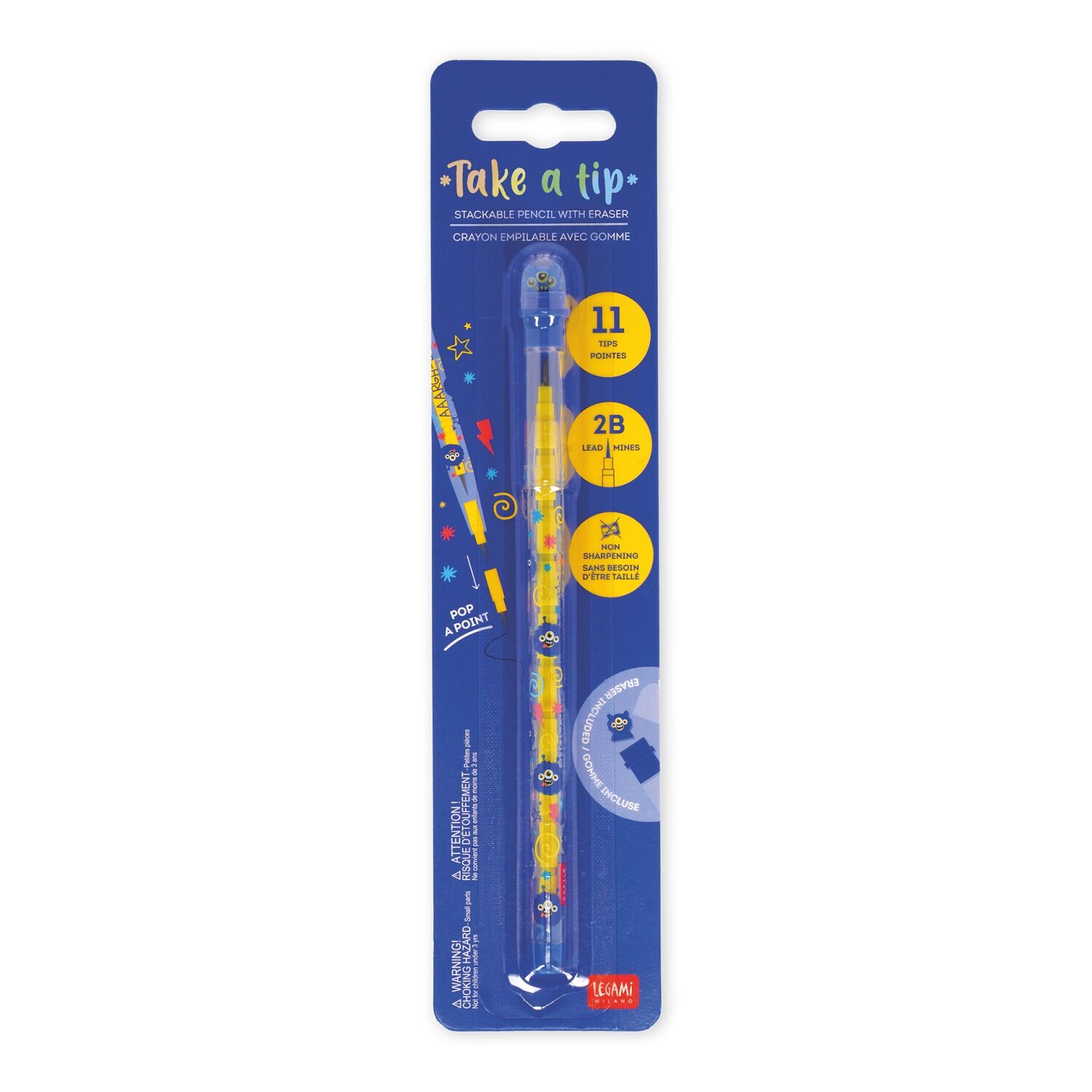 Legami Bleistift stapelbar - TAKE A TIP - MONSTER