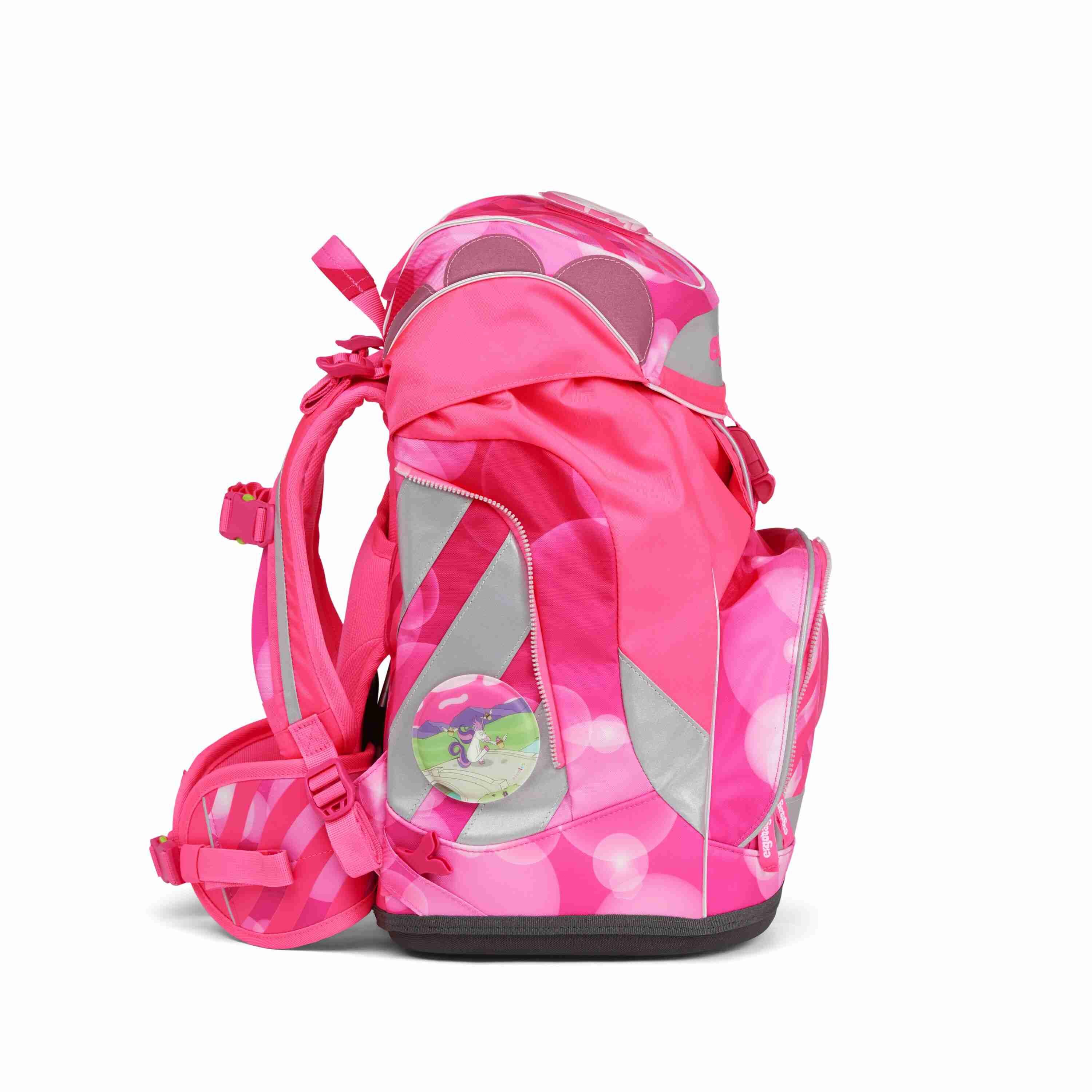 ergobag pack Schulrucksack-Set KuntBärbuntes Einhorn