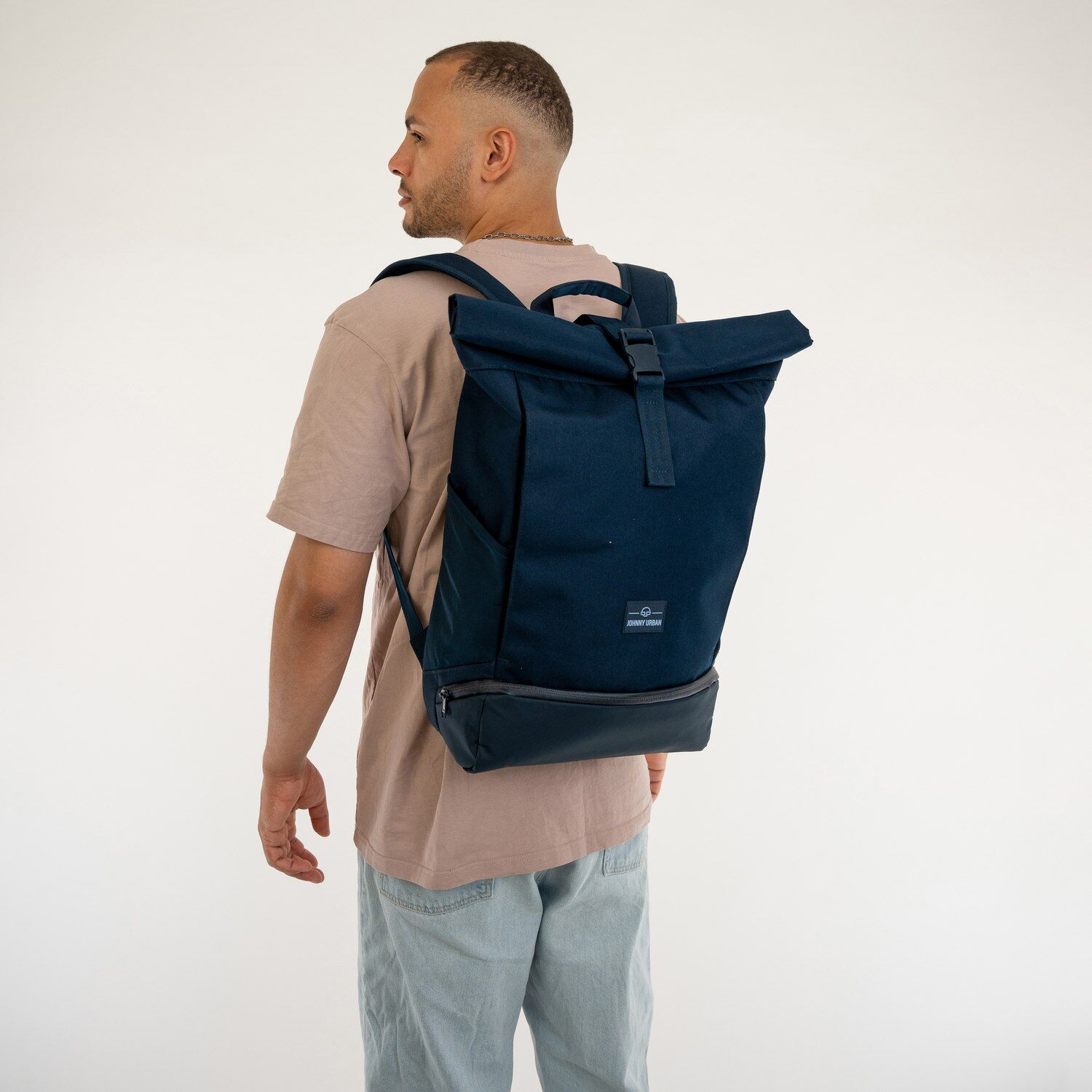 Johnny Urban Rolltop Rucksack Allen Large Dark Blue