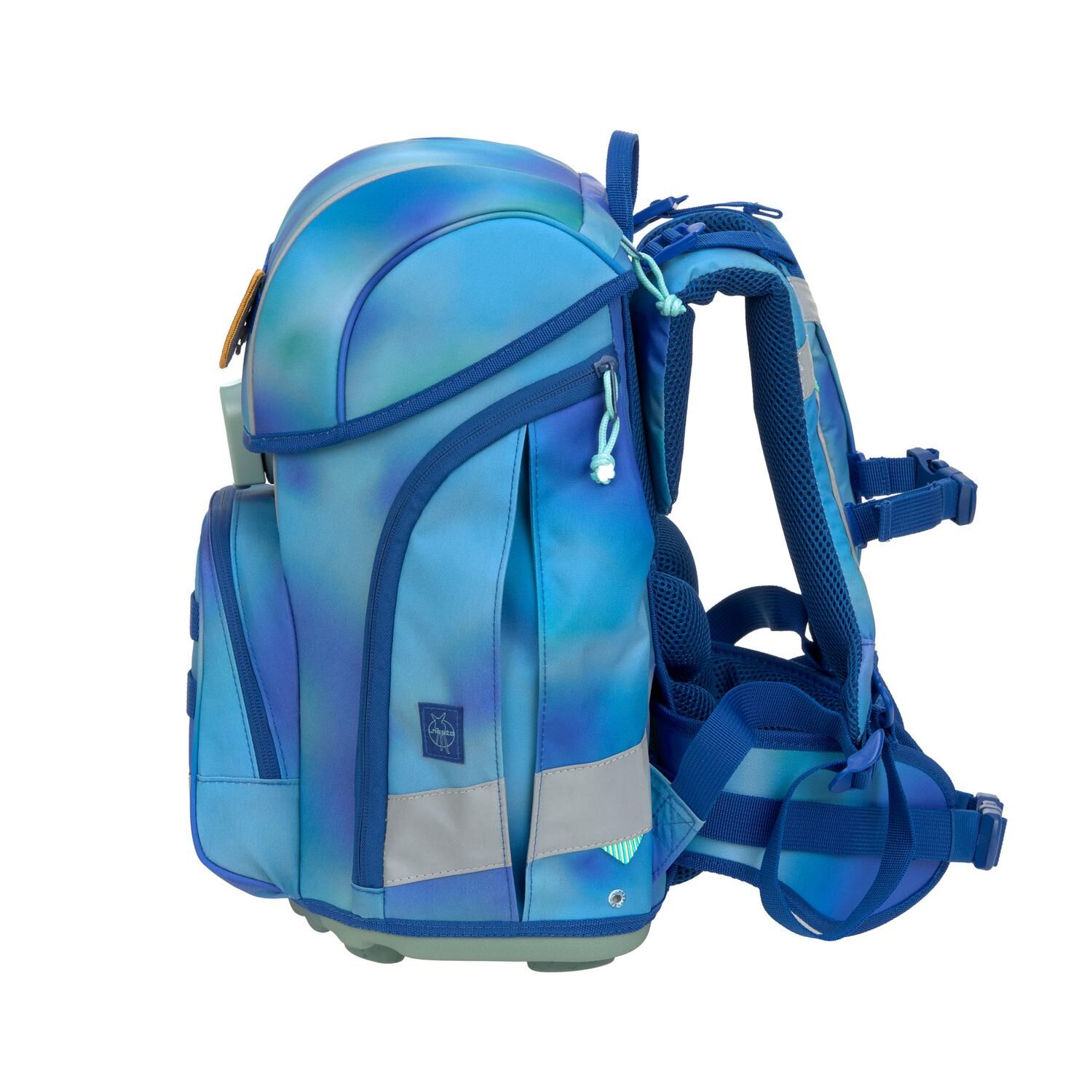 Lässig Schulranzen Set 7-teilig, Boxy gradient green/blue