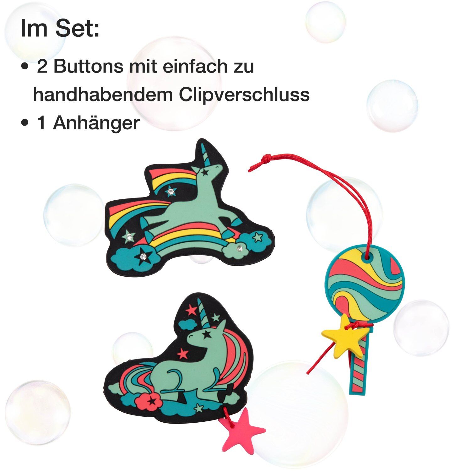 DerDieDas ErgoFlex Tiny LED Schulranzenset 5 teilig Rainbow Star