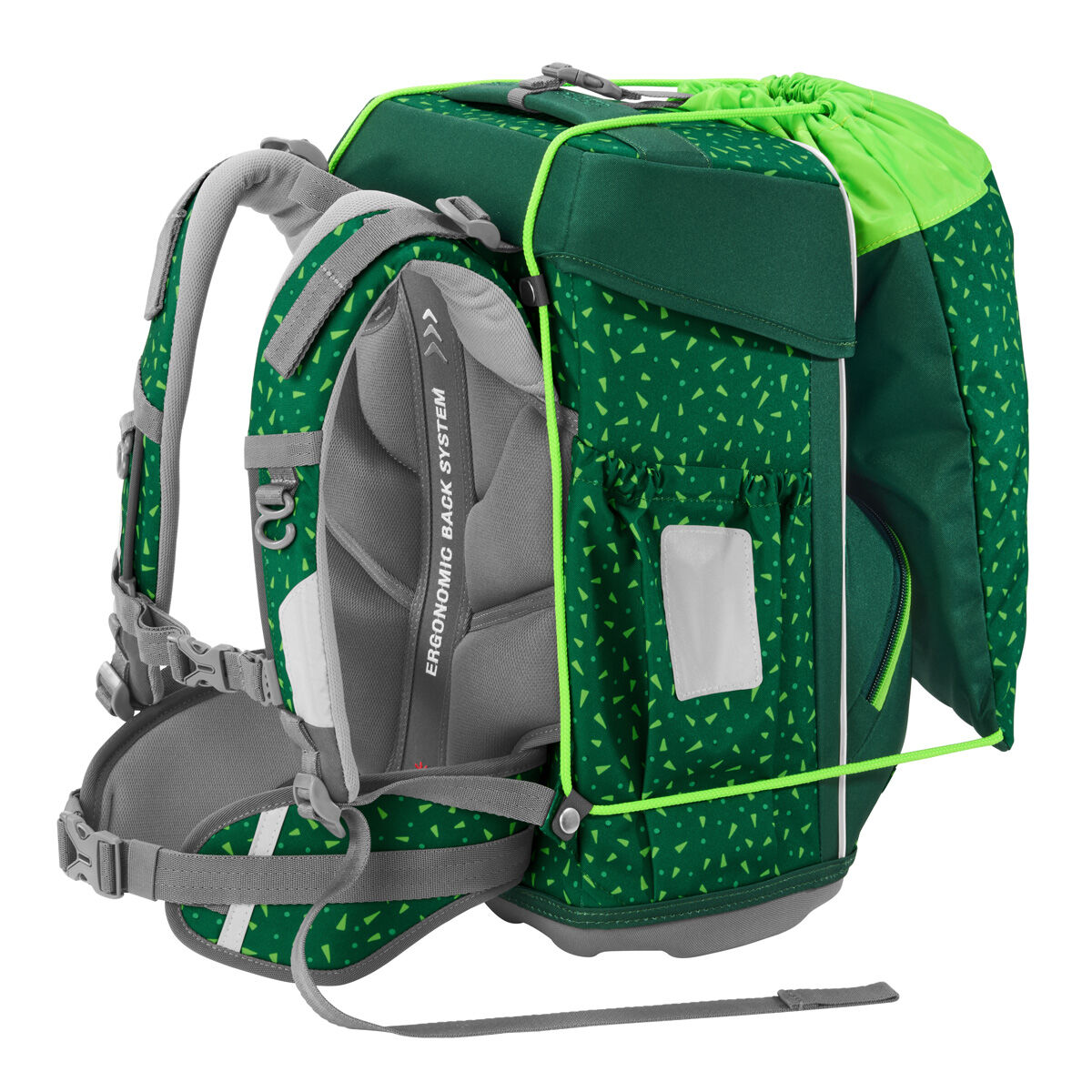 Step by Step BASIS Schulranzen-Set "Green Graphics", 4-teilig