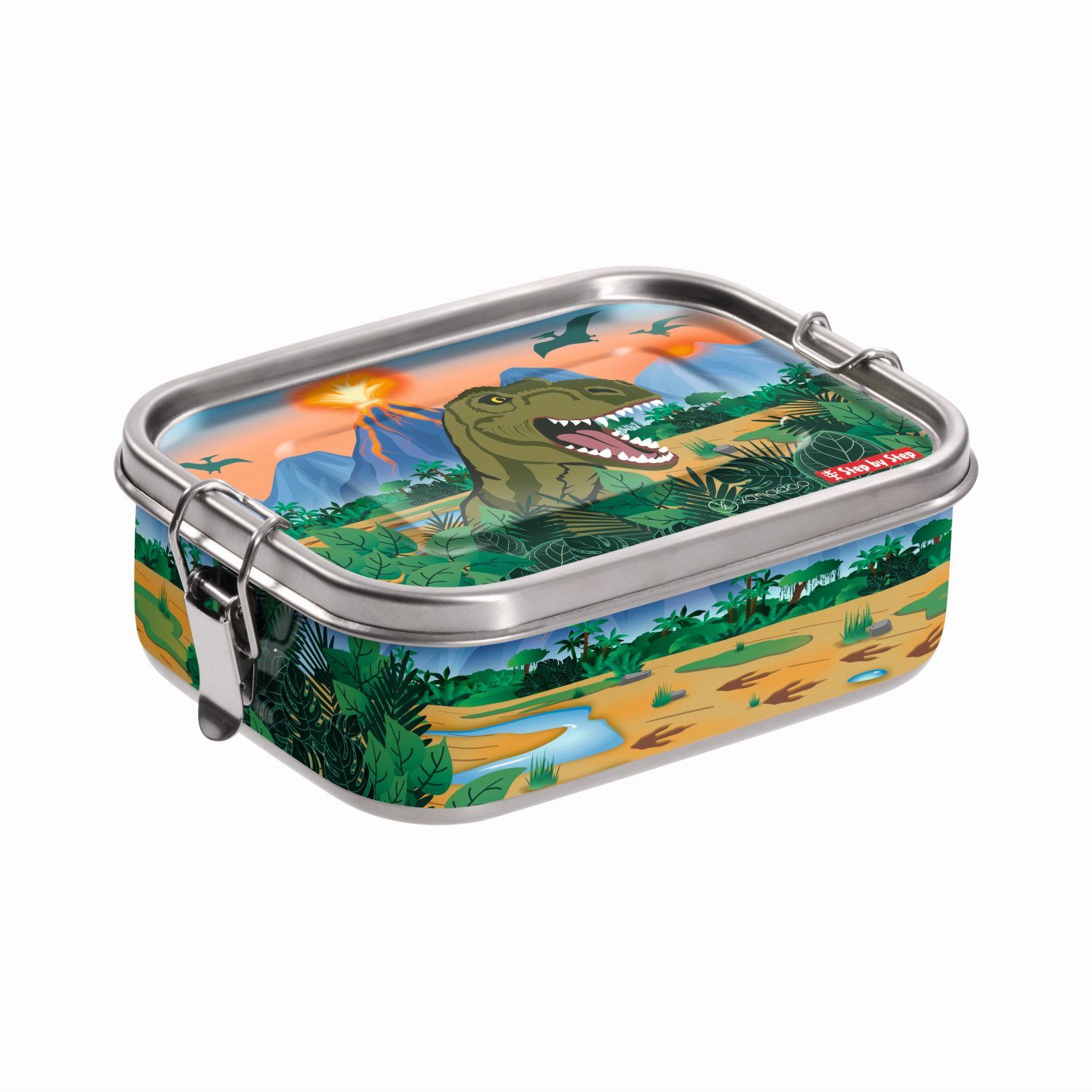 Step by Step Edelstahl-Lunchbox "Dino Torex"