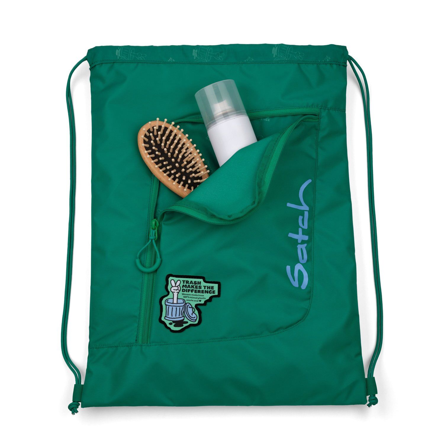 Satch pack Schulrucksack Set Fearless Green