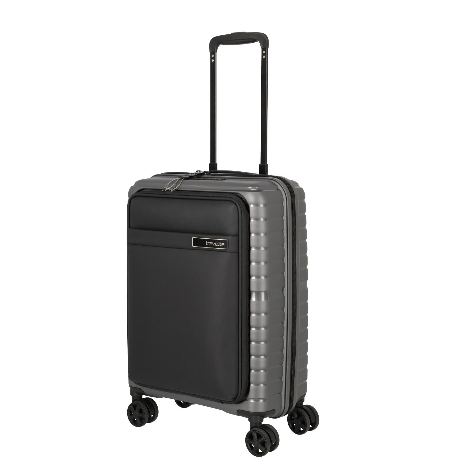 Travelite TRIENT 4w Trolley S Vortasche, Anthrazit