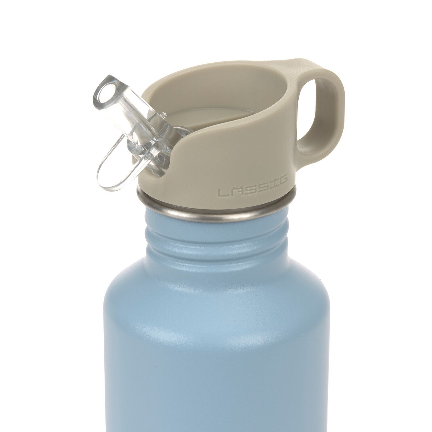 Lässig Trinkflasche Kinder - Edelstahl 500 ml, Pattern Party, Blau