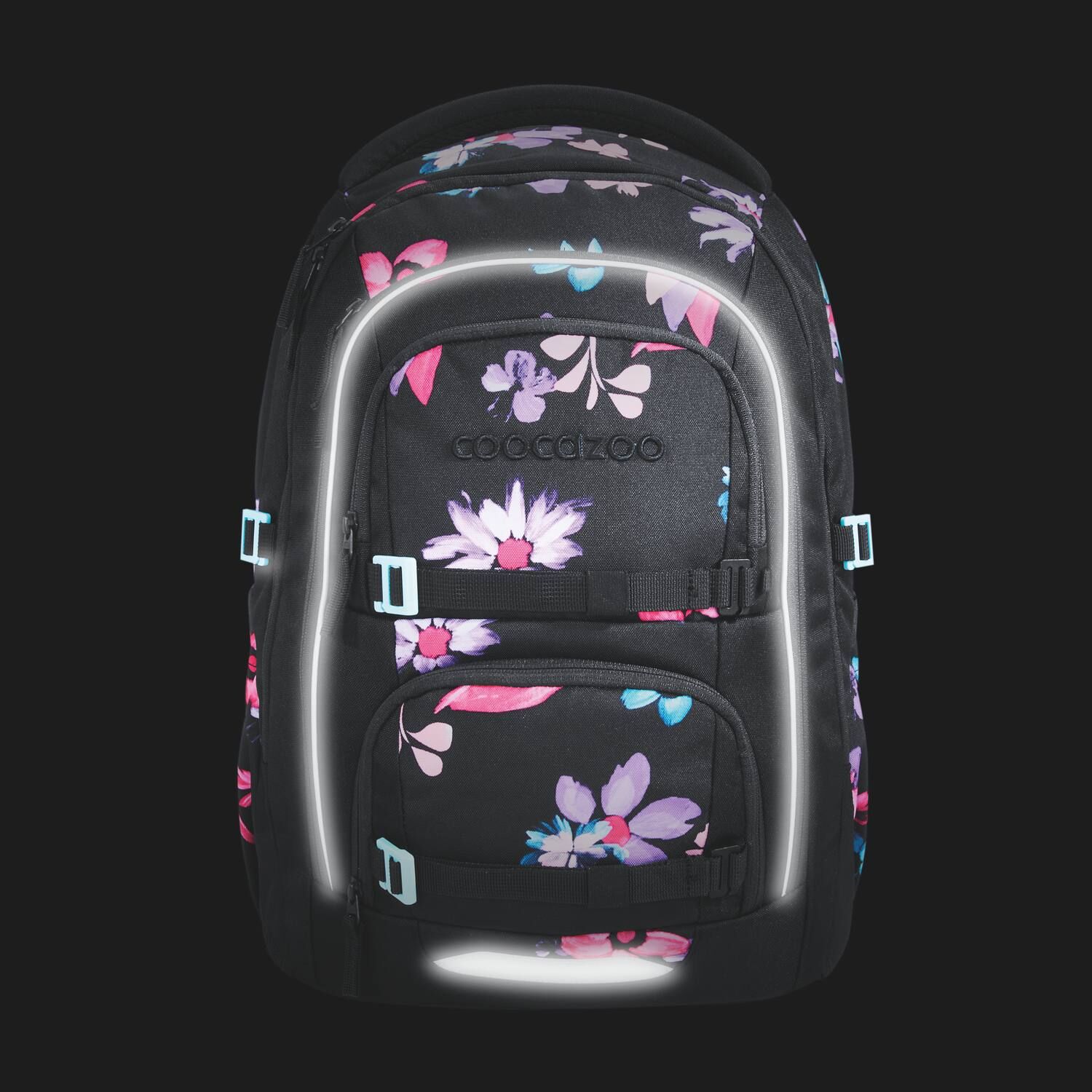 coocazoo Schulrucksack PORTER, Floral Artnight