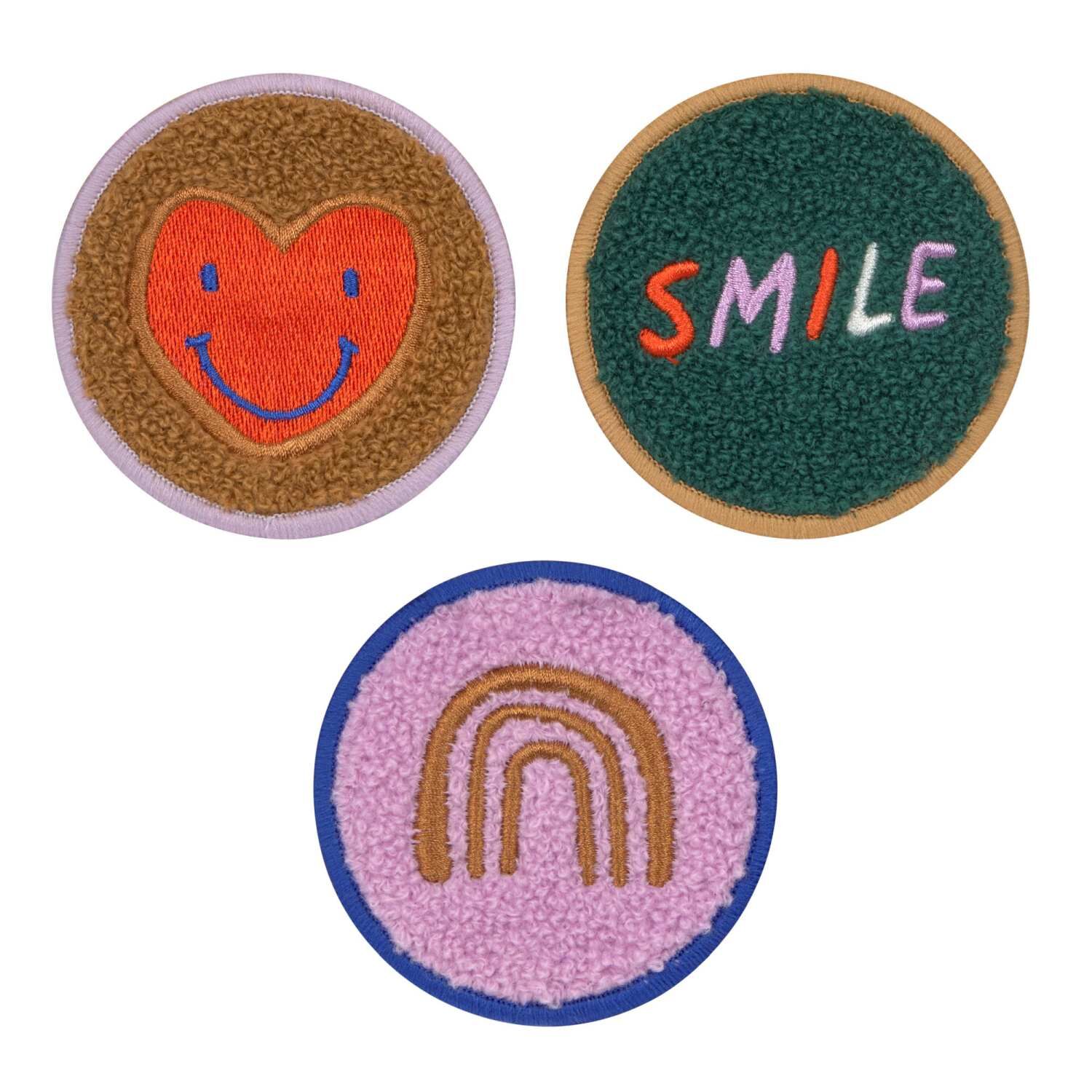 Lässig Patches 3er Set - Little Gang, Smile/Heart