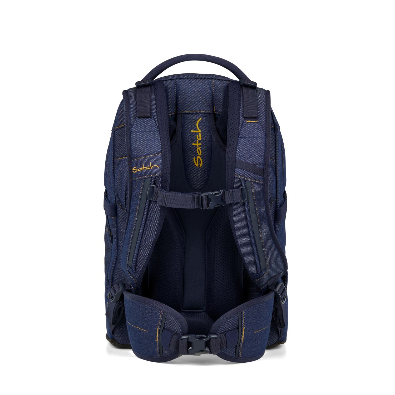 Satch pack Schulrucksack Set Denim Blue