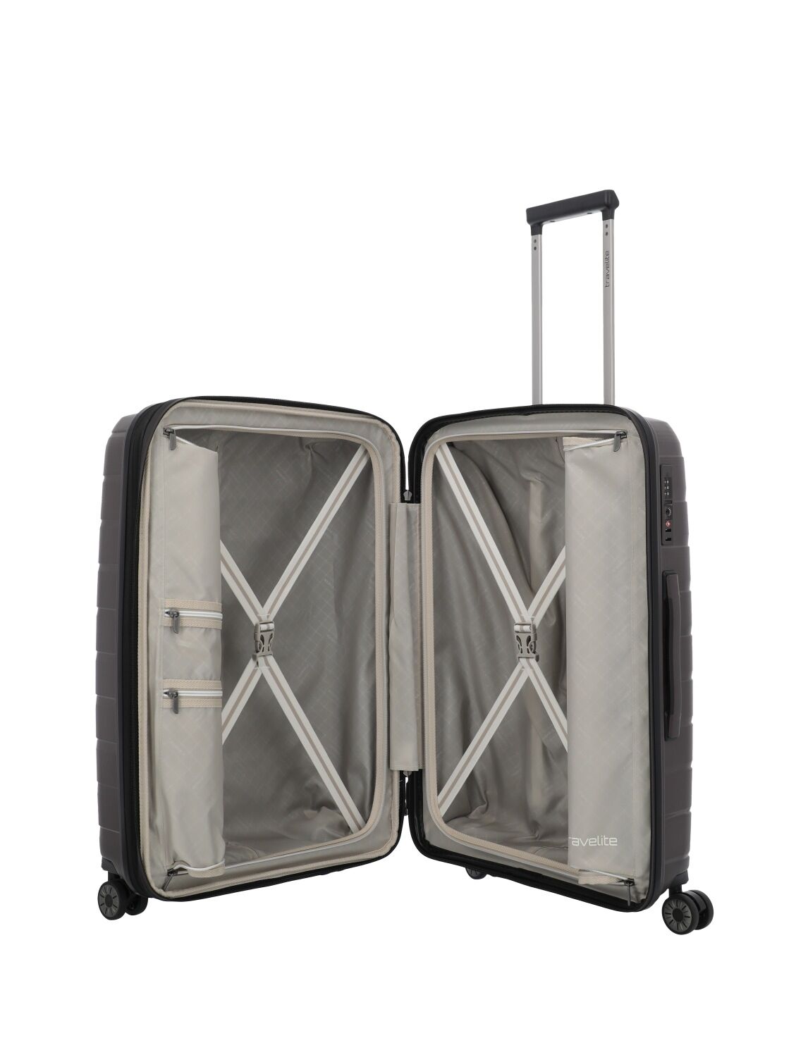 Travelite Koffer AIR BASE 4w Trolley M, Coffee