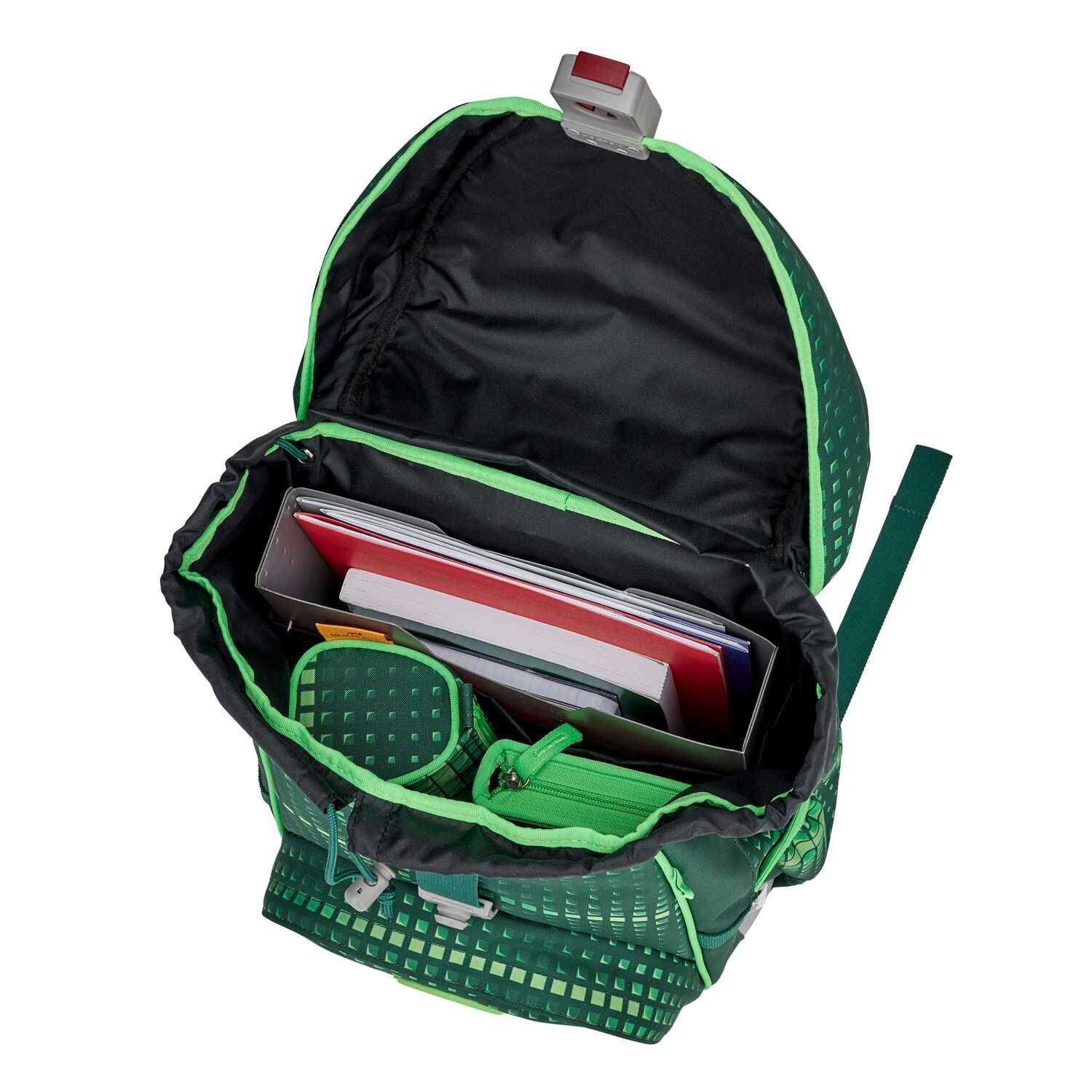 DerDieDas ErgoFlex Schulranzenset 5-teilig Soccer Green