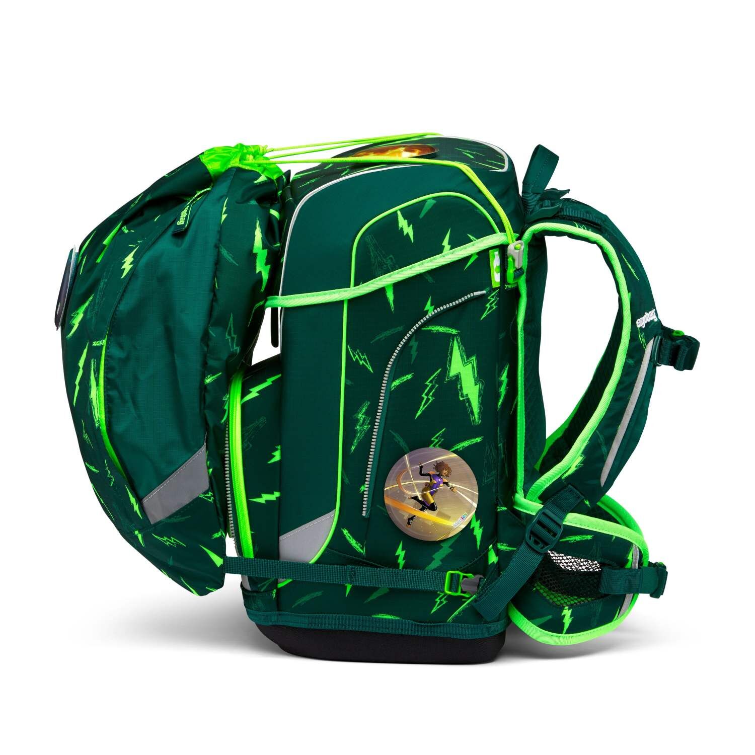 ergobag cubo light Schulranzen-Set Bärtastisch