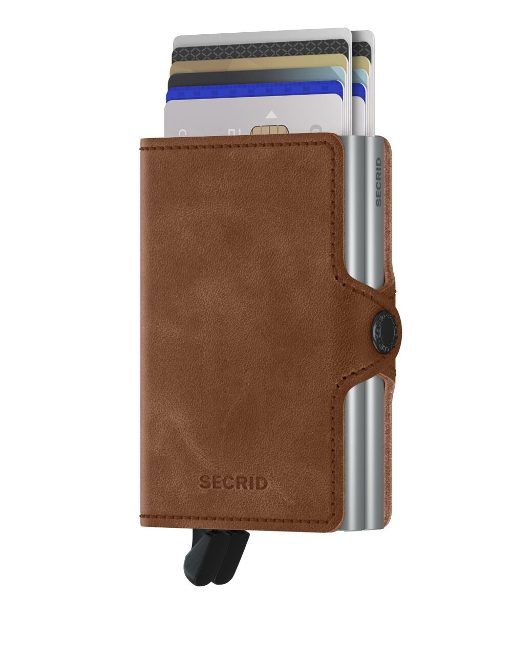 Secrid Twinwallet Vintage Cognac-Silver