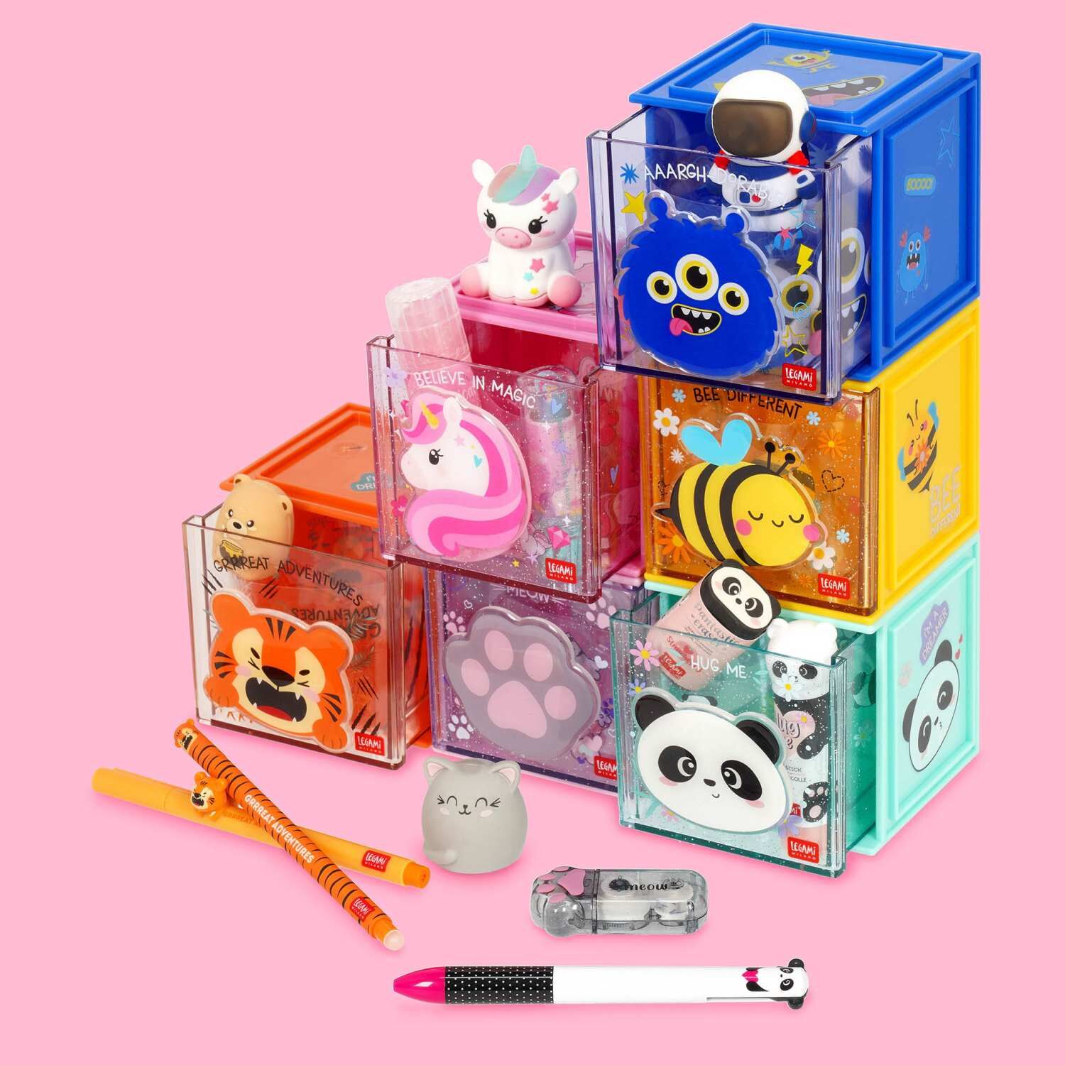 Legami Schreibtisch Organizer - CUTIE CUBE - MONSTER