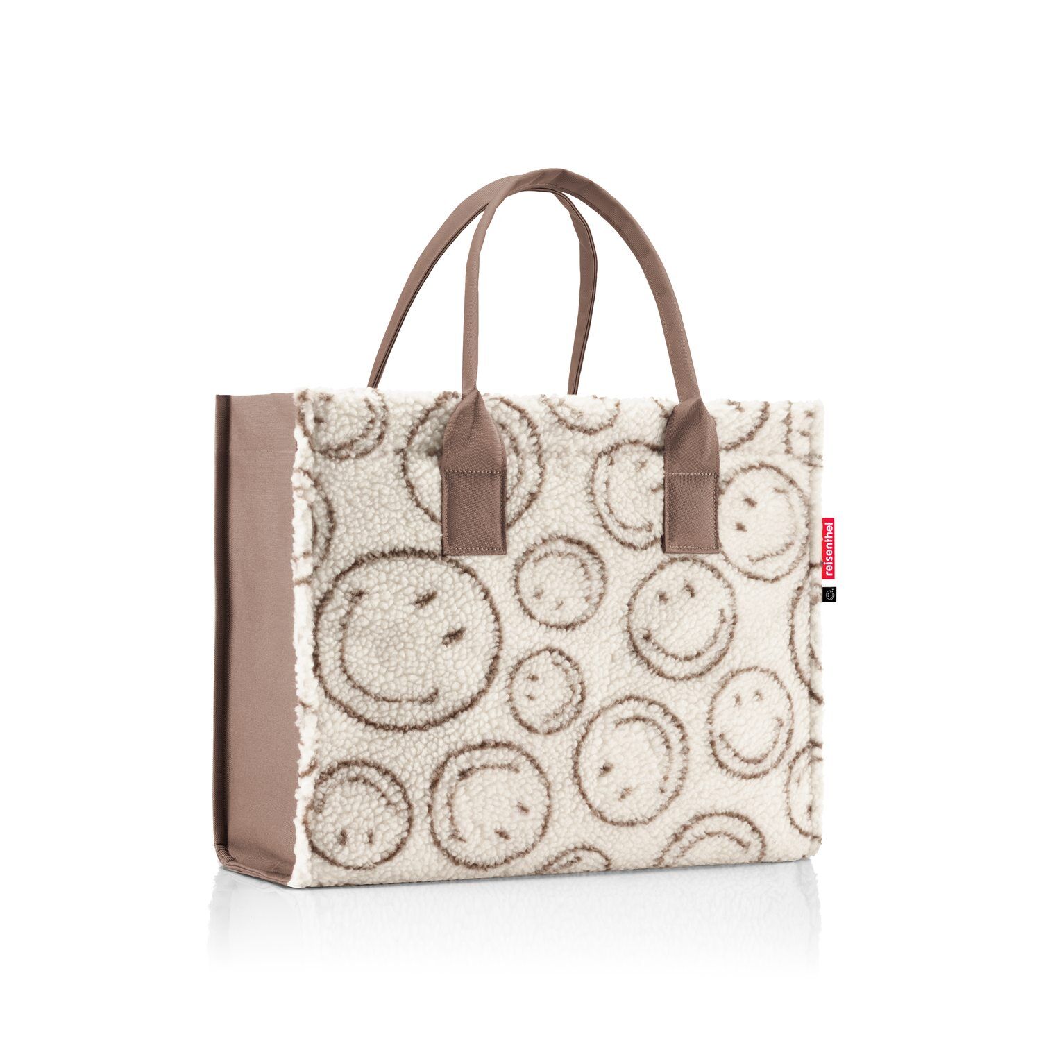 reisenthel daily shopper smiley teddy chocolate