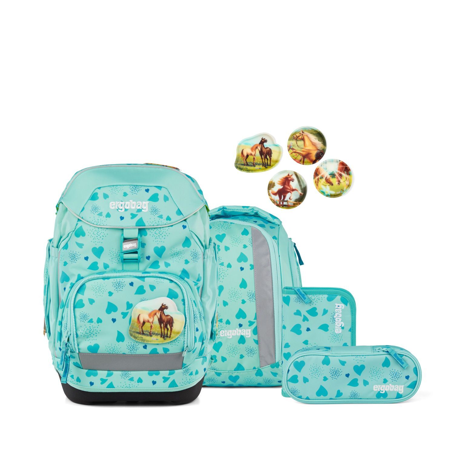ergobag pack Schulrucksack-Set ReitBärtraum