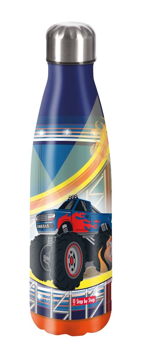 Step by Step Isolierte Edelstahl-Trinkflasche "Monster Truck Rocky"