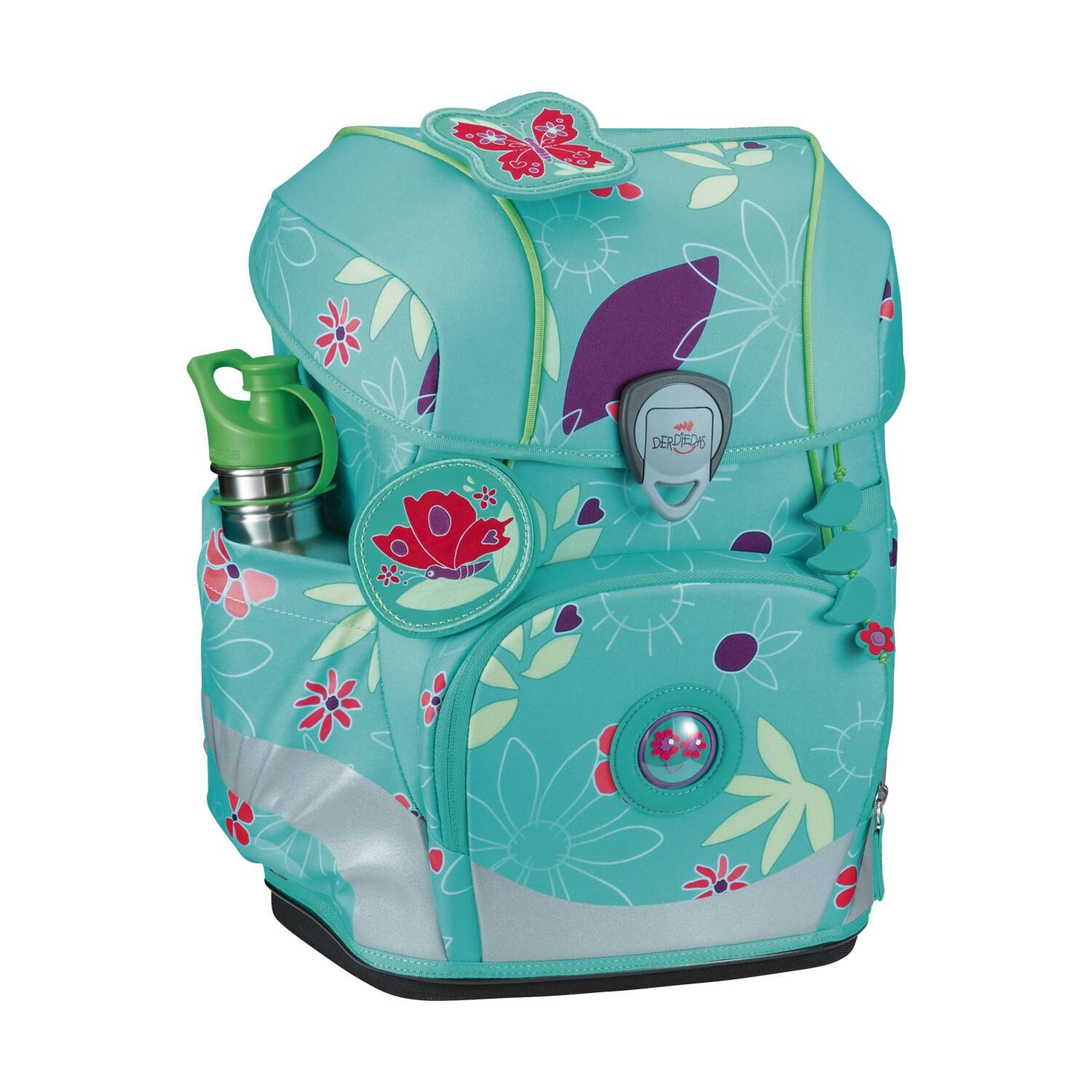 DerDieDas ErgoFlex Tiny Butterfly Garden Schulranzenset 5-teilig