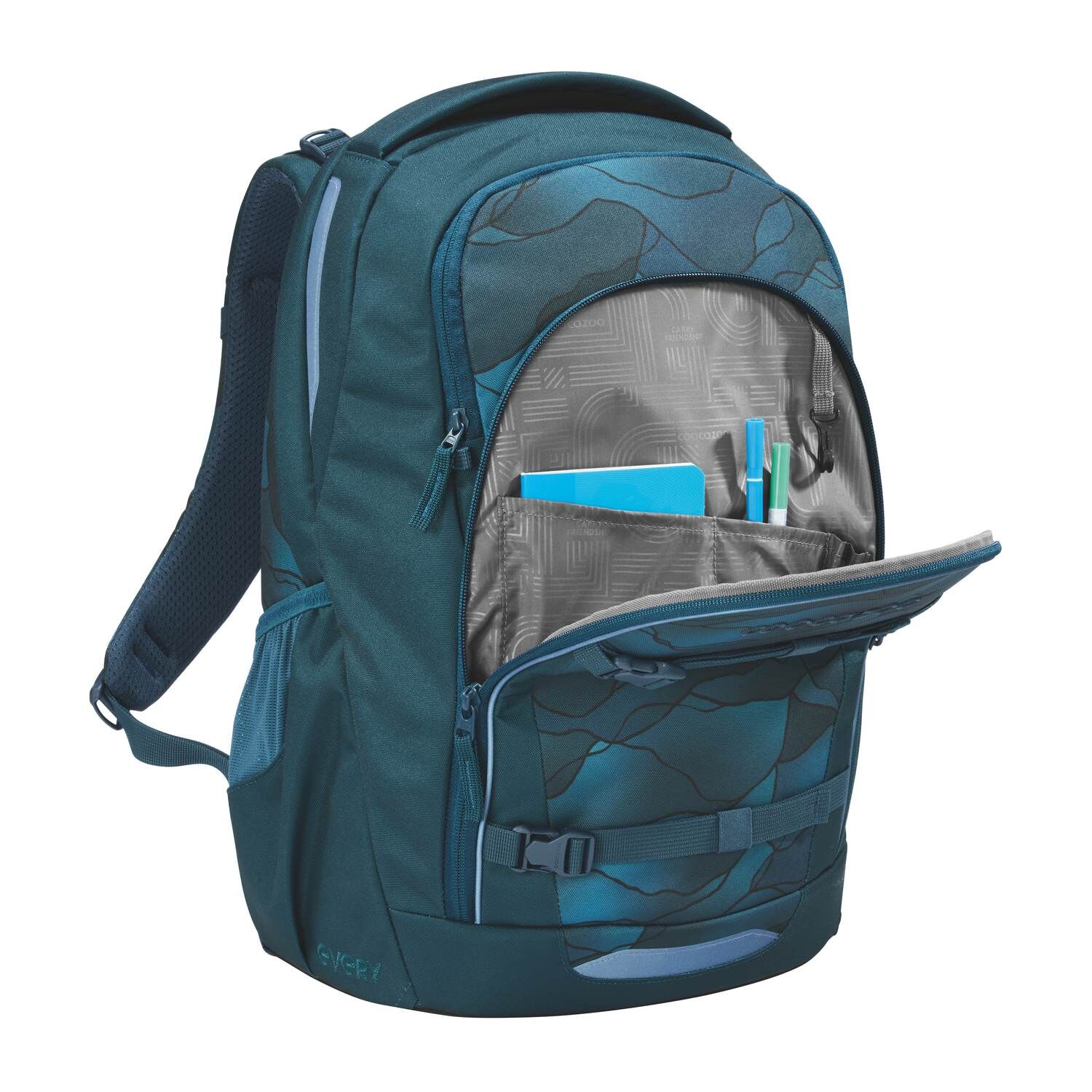 coocazoo Schulrucksack EVERY, Crystal Waves