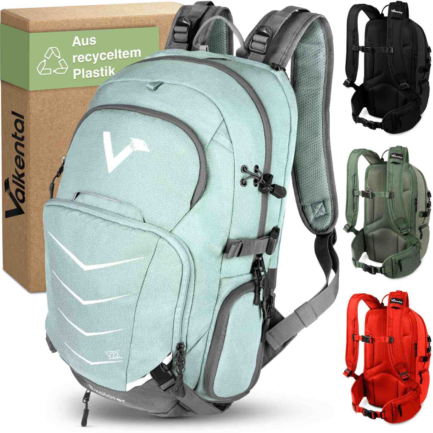 Valkental Explorer V22 Rucksack - Mint-blau