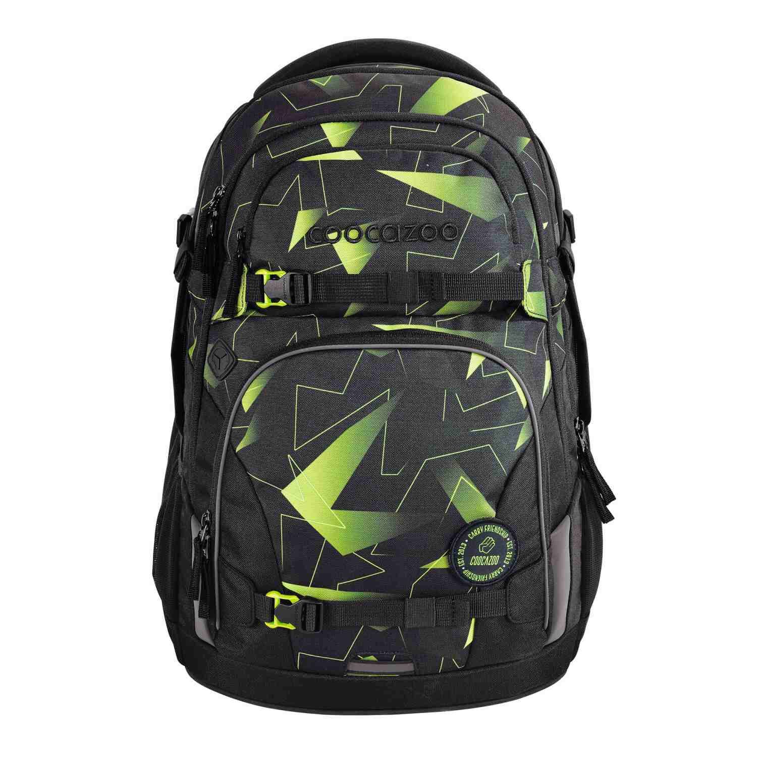 coocazoo Schulrucksack PORTER, Lime Flash