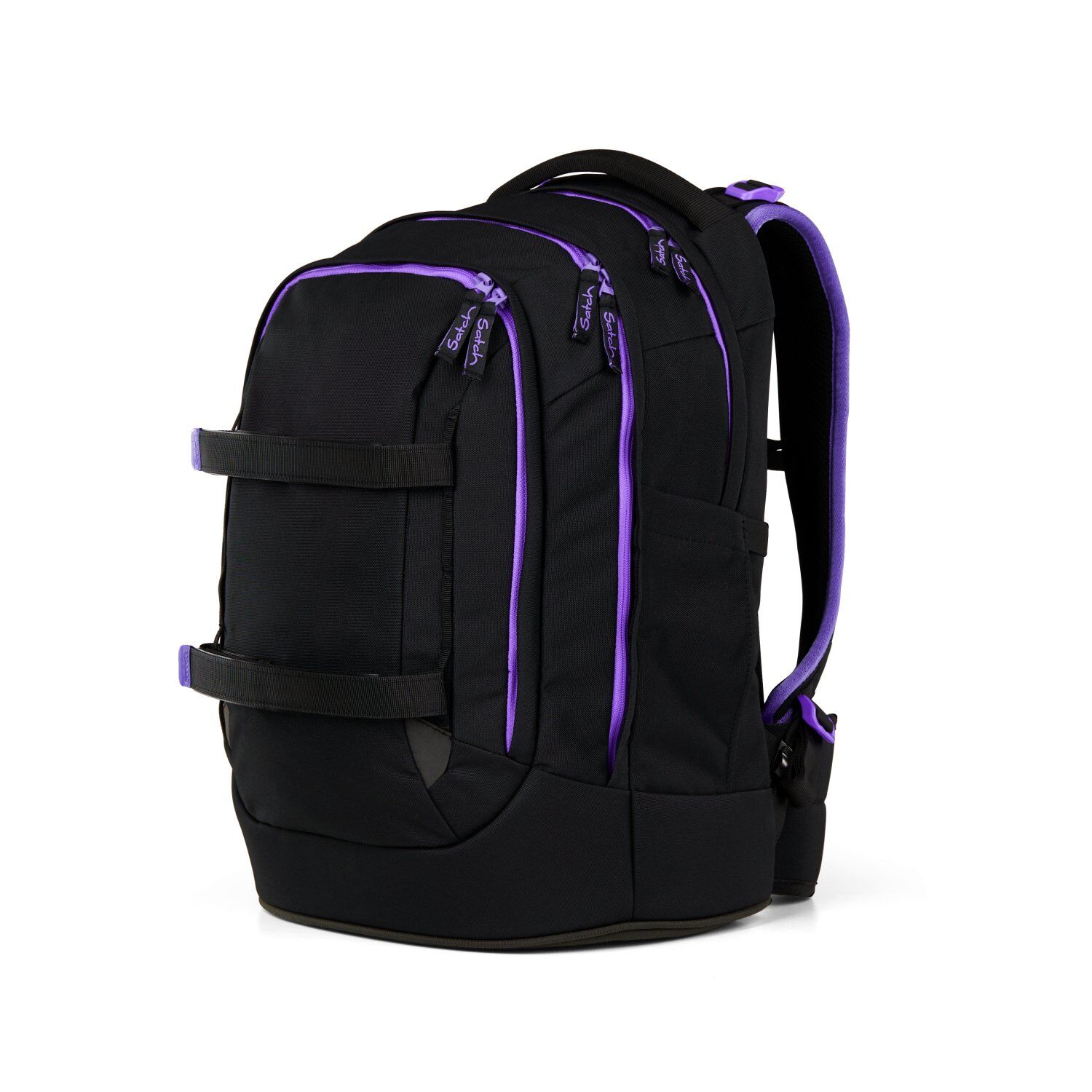Satch pack Schulrucksack Purple Phantom schwarz
