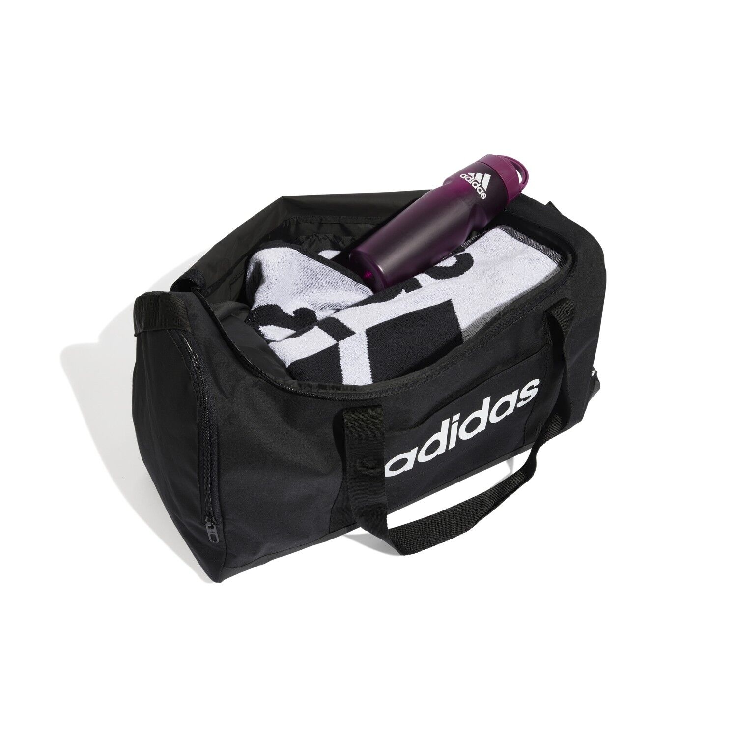 Adidas LINEAR Duffel Sporttasche M BLACK/BLACK/WHITE