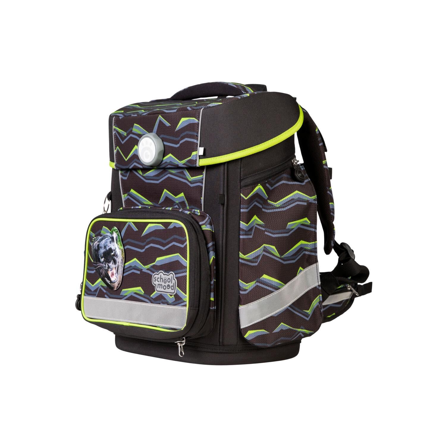 School Mood Champion Maxx Pro Finn (Raubkatze), 7-tlg. Schulranzenset