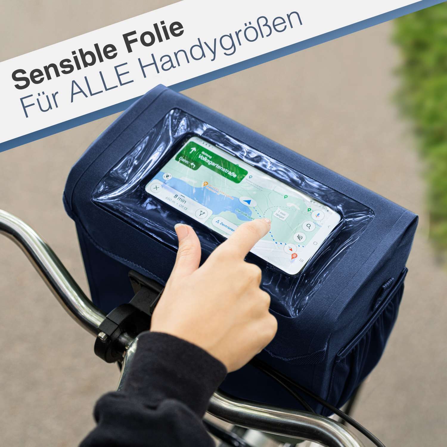 Valkental Front Pack Fahrradtasche - Dunkeblau