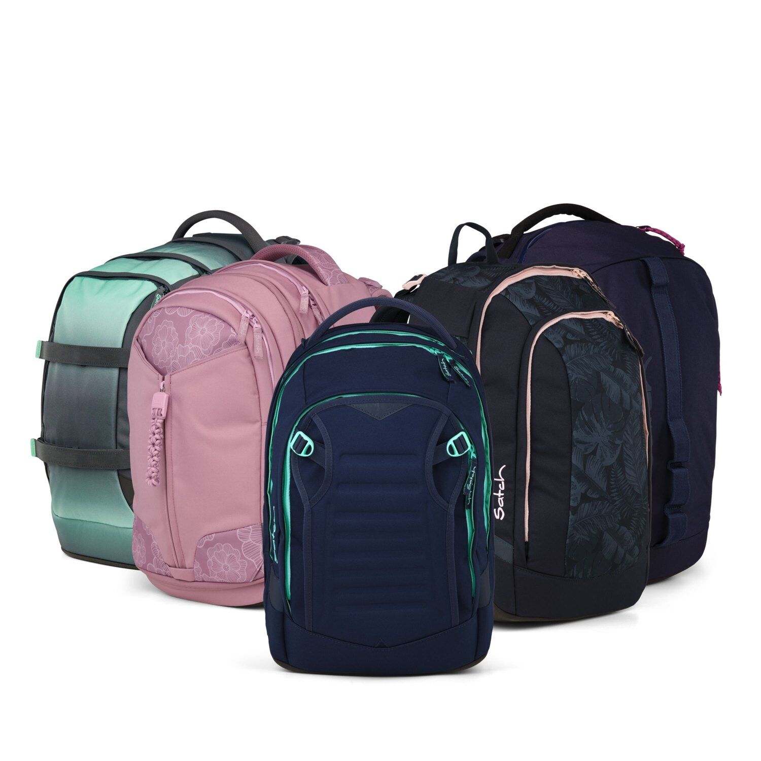 Satch match plus Schulrucksack Ocean Mint