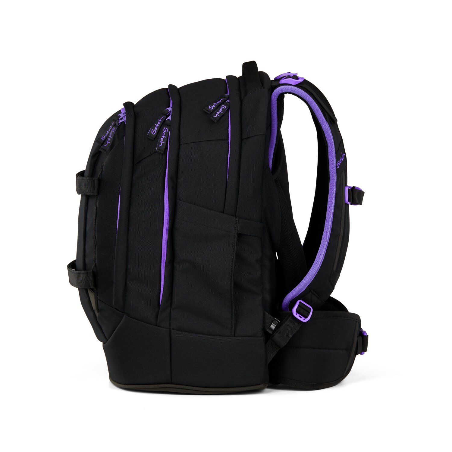 Satch pack Schulrucksack Purple Phantom schwarz