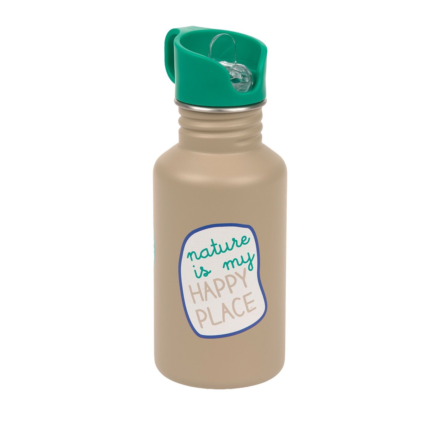 Lässig Trinkflasche Kinder - Edelstahl, Happy Trails Frog
