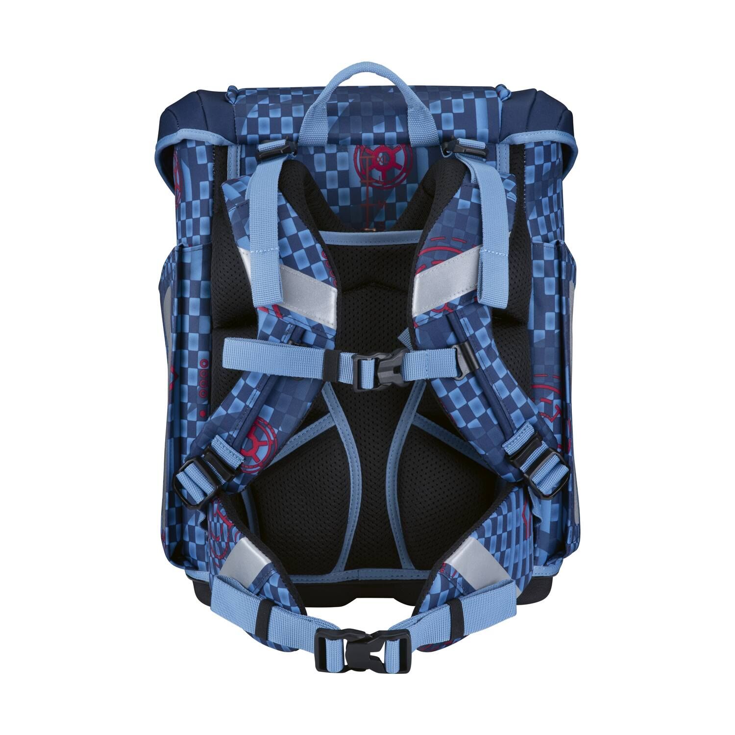 Scout Micro Schulranzen-Set 4 teilig Safety Light Space Explorer