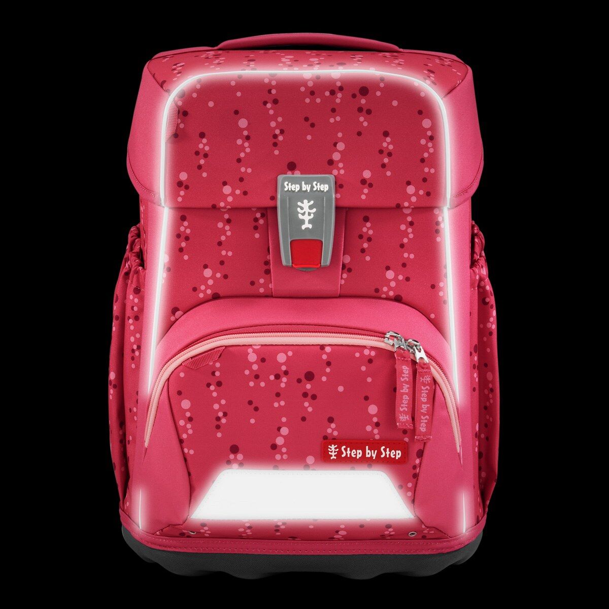 Step by Step BASIS Schulranzen-Set "Pink Bubbles", 4-teilig