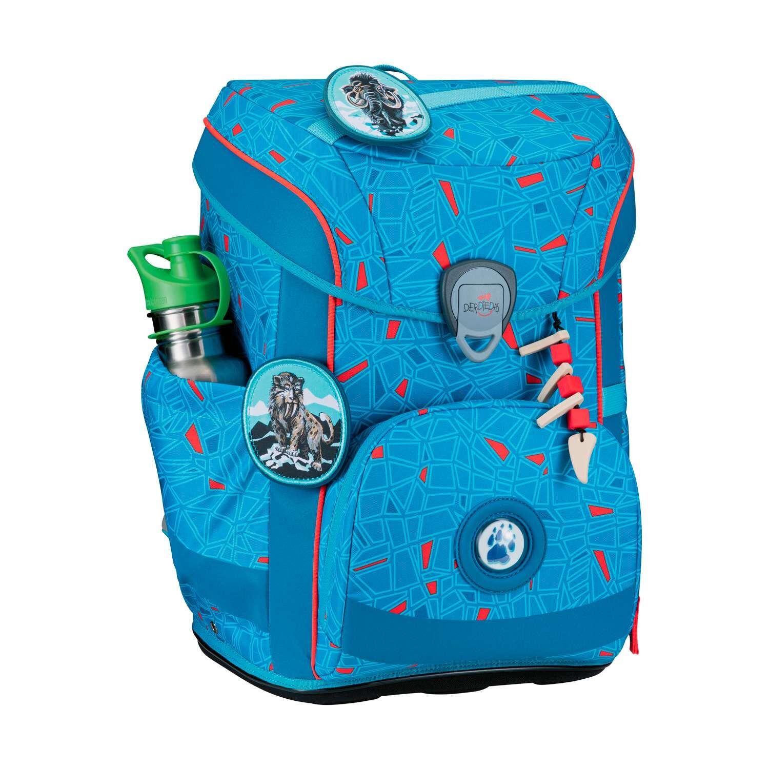 DerDieDas ErgoFlex Easy Superflash Blue Ice Schulranzenset 5-teilig