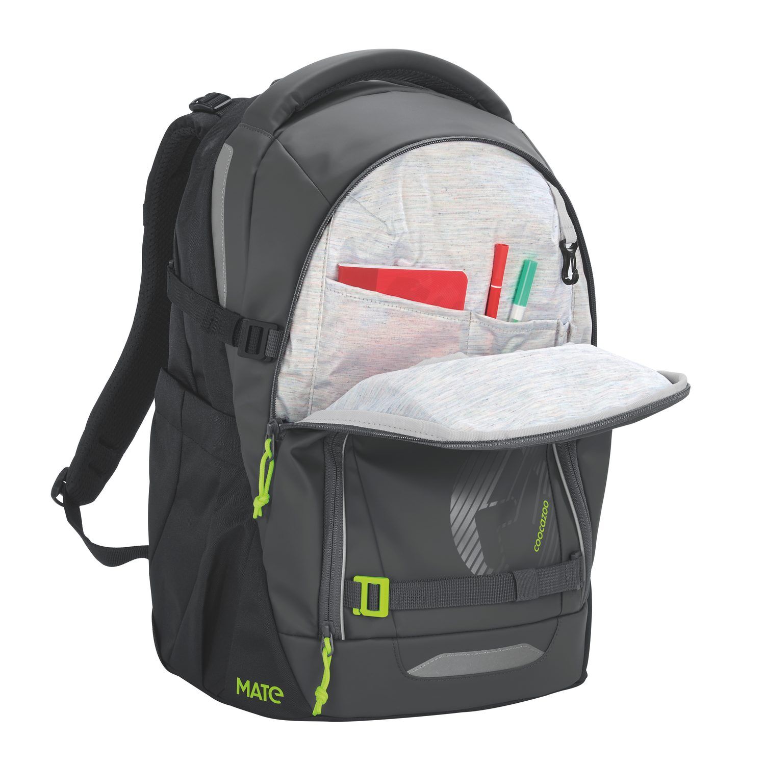 coocazoo Schulrucksack MATE, Tarp Black Thunder